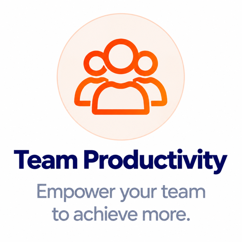Team Productivity Icon Banner